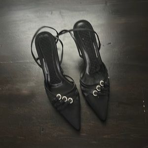 Ladies black heels 3" heels